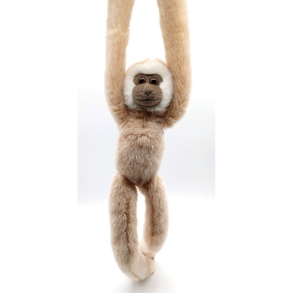 Wild Republic K&M Hanging Spider Monkey Plush Toy Stuffed Animal Beige Tan 17"